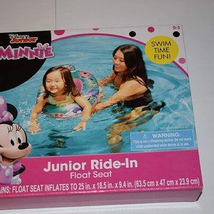 Minnie Mouse Baby Toddler Ride-In Float Seat - Swim Raft Ring Pool and Beach